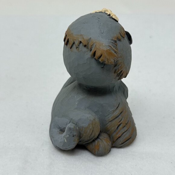 Blossom Bucket Sheepdog Dog Figurine B. Lloyd Sprocket Fluffy Puppy Decor - Picture 6 of 8